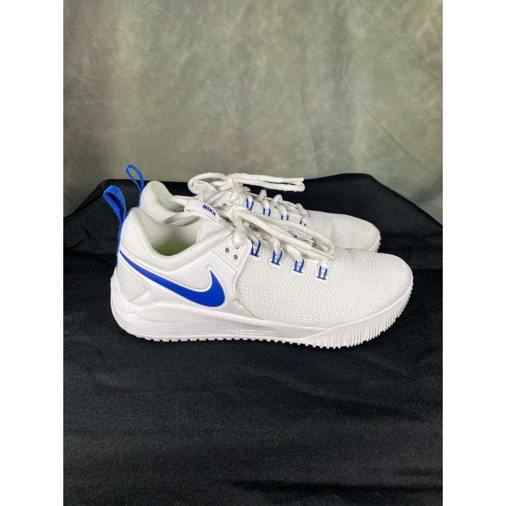 Nike Zoom Hyperace 2 Womens White Blue Volleyball Shoes AA0286-104 Size 8